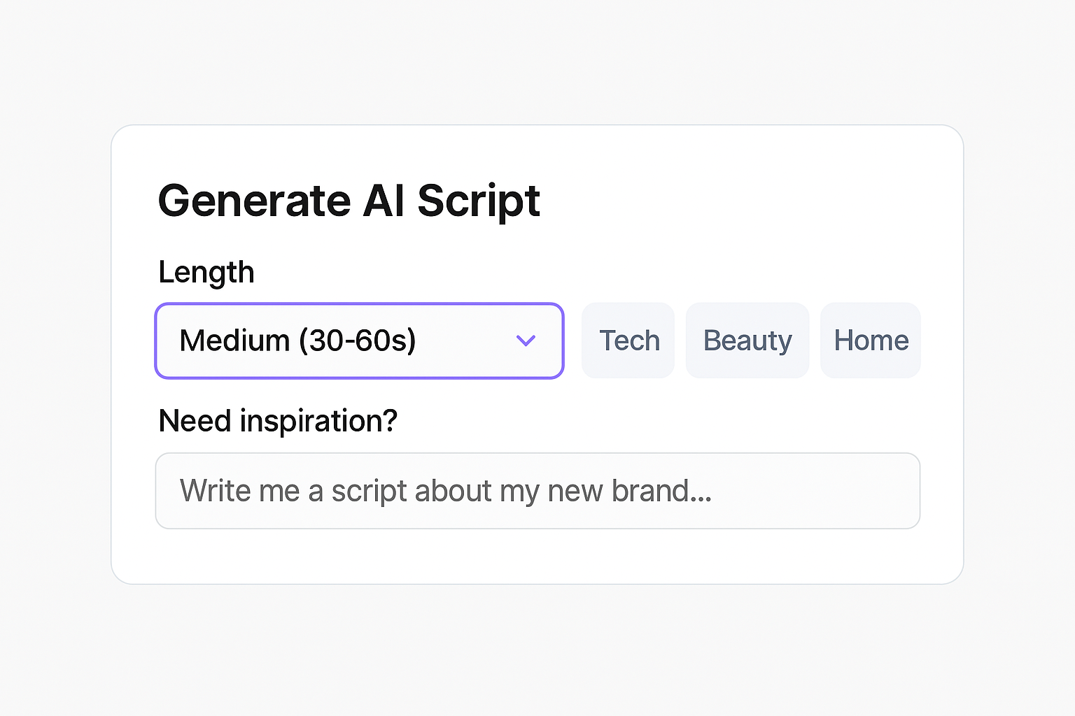 Script Intelligence UI
